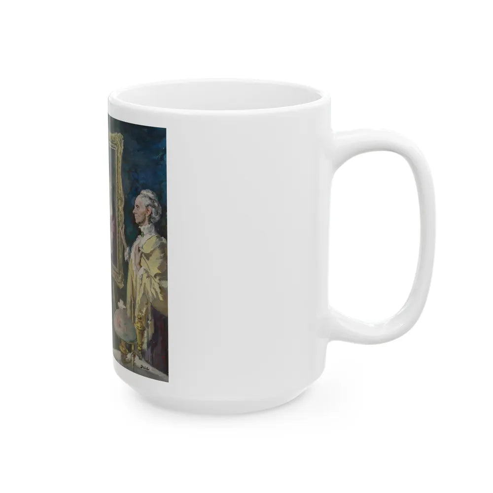 Goya's Galore, The Saturday Evening Post interior illustration - White Coffee Mug-Go Mug Yourself