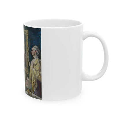 Goya's Galore, The Saturday Evening Post interior illustration - White Coffee Mug-Go Mug Yourself