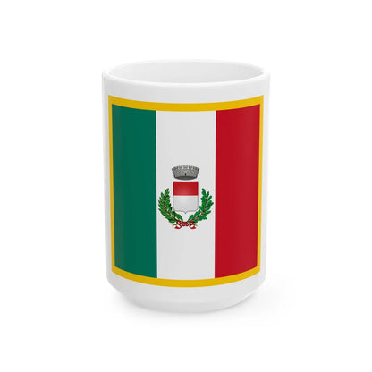 Gozzano-Bandiera (Italy) White Coffee Mug 15oz - Go Mug Yourself