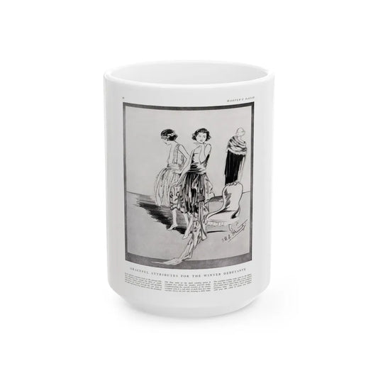 Graceful Attributes ..., Harper's Bazaar, November 1920 - White Coffee Mug-15oz-Go Mug Yourself