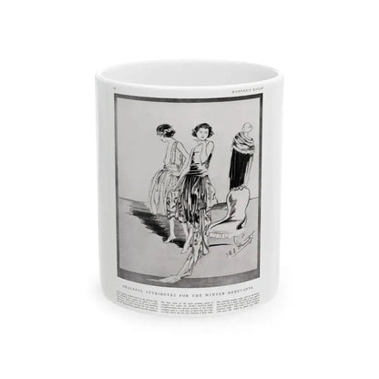 Graceful Attributes ..., Harper's Bazaar, November 1920 - White Coffee Mug 11oz - Go Mug Yourself