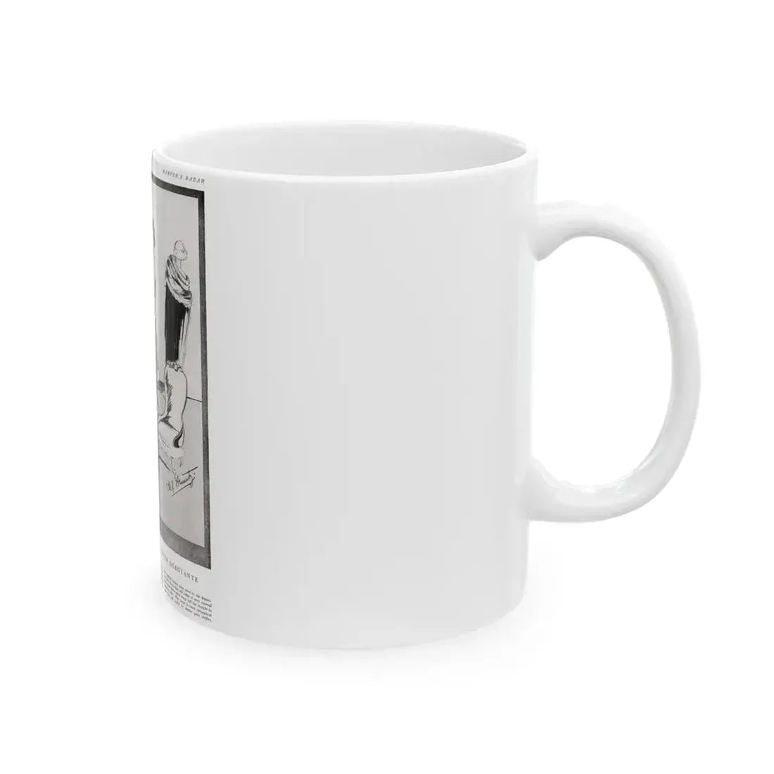Graceful Attributes ..., Harper's Bazaar, November 1920 - White Coffee Mug - Go Mug Yourself