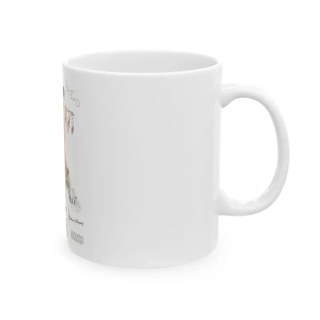 Graceful Dance Frocks, McCall's, July 1927 - White Coffee Mug - Go Mug Yourself