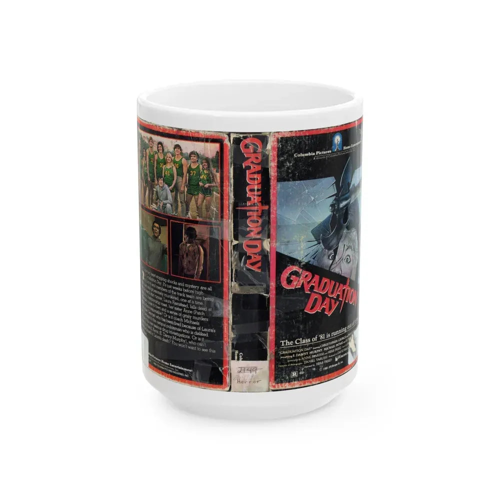 GRADUATION DAY (VHS COVER) - White Coffee Mug 15oz - Go Mug Yourself