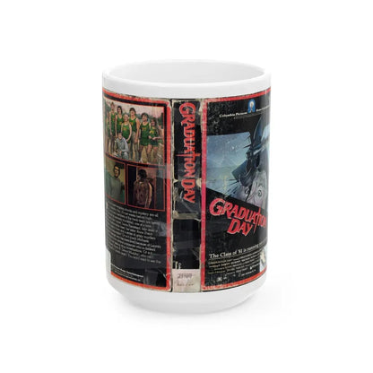 GRADUATION DAY (VHS COVER) - White Coffee Mug 15oz - Go Mug Yourself
