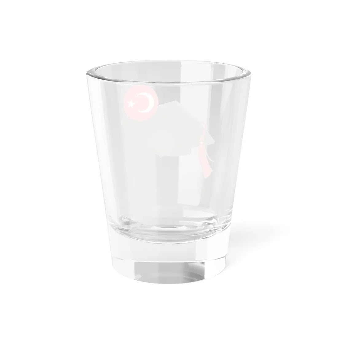 Graduation hat with Turkish flag (Turkey) Shot Glass 1.5oz - Go Mug Yourself