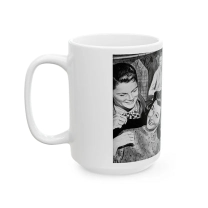 Graduation In January, Calling All Girls, January 1946 - White Coffee Mug-Go Mug Yourself