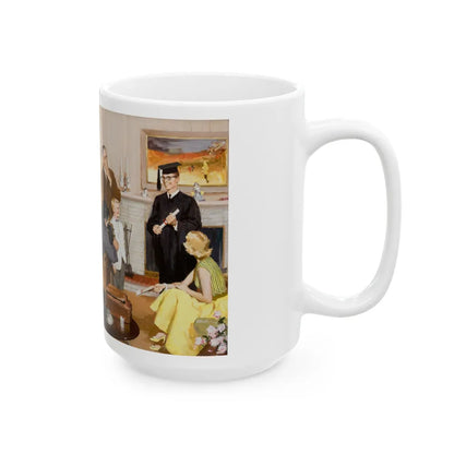 Graduation - White Coffee Mug-Go Mug Yourself