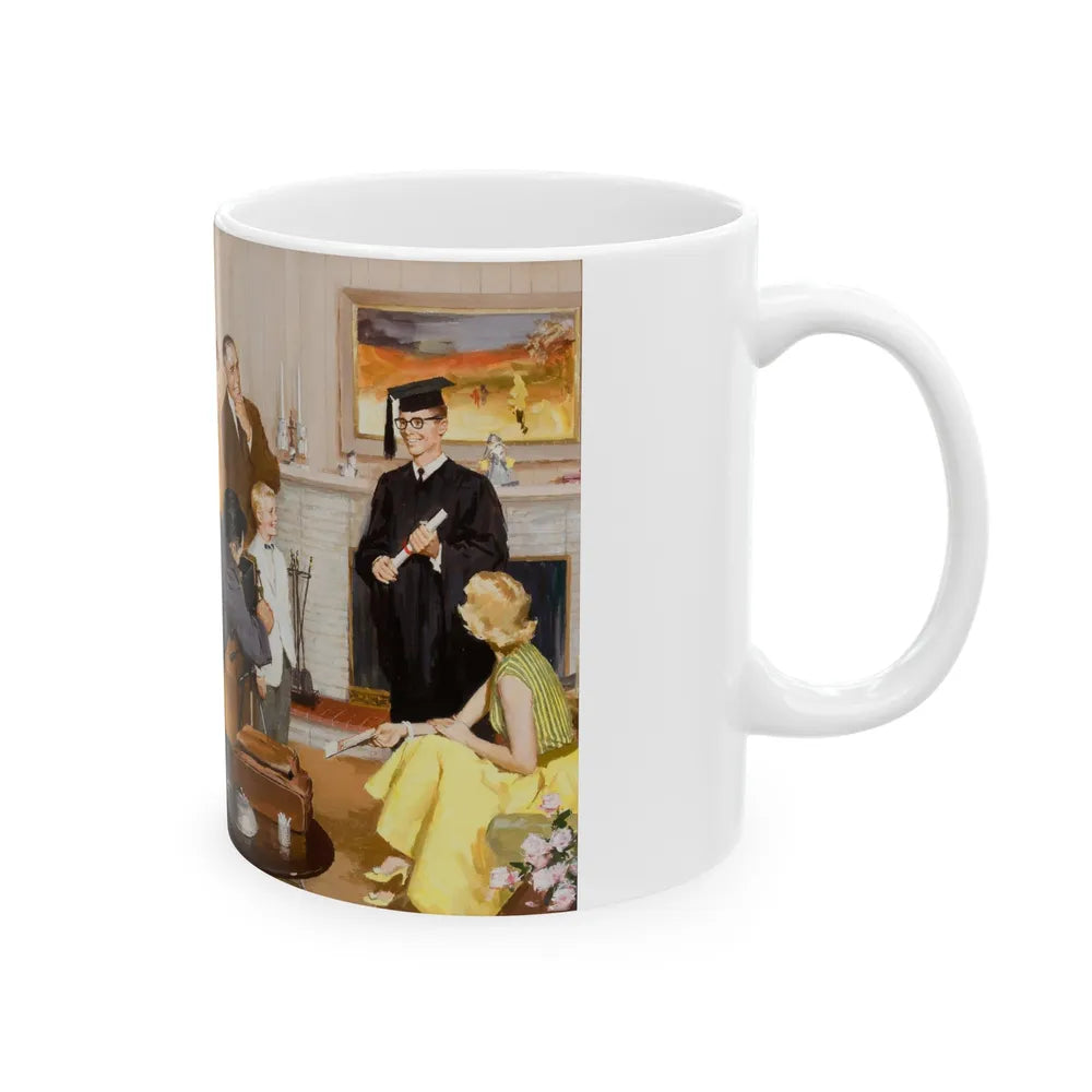 Graduation - White Coffee Mug-Go Mug Yourself