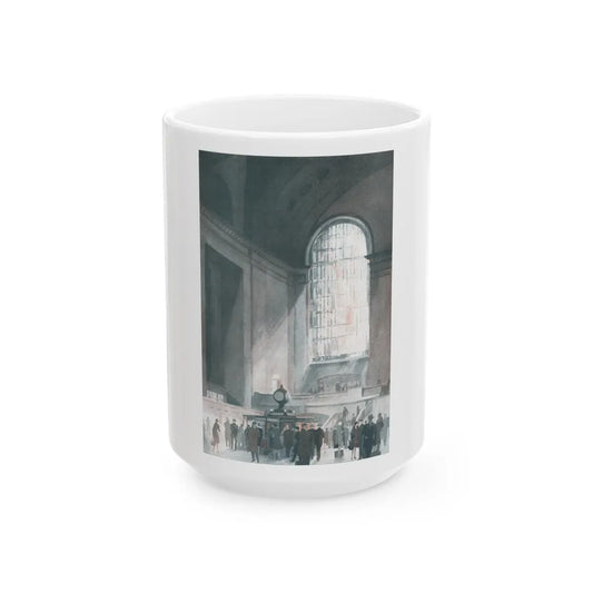 Grand Central, McCall's magazine, February 1930 - White Coffee Mug-15oz-Go Mug Yourself