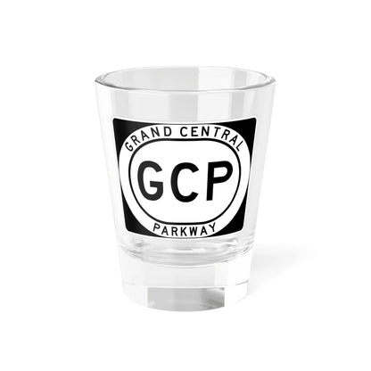 Grand Central Pkwy Shield (New York) (Road Sign) Shot Glass 1.5oz 1.5oz - Go Mug Yourself