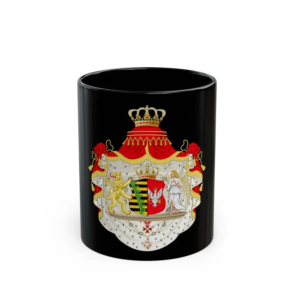 Grand Coat of Arms of Duchy of Warsaw - Black Coffee Mug-11oz-Go Mug Yourself