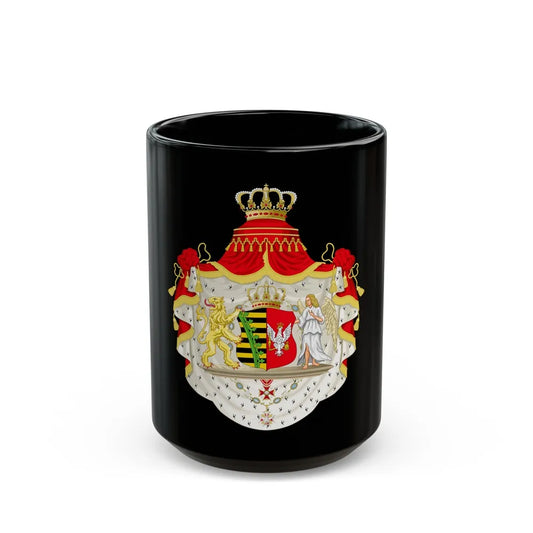 Grand Coat of Arms of Duchy of Warsaw - Black Coffee Mug-15oz-Go Mug Yourself