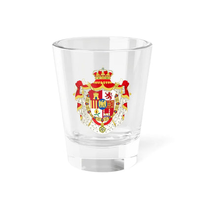 Grand Coat of Arms of Joseph Bonaparte as King of Spain (Spain) (Coat of Arms) Shot Glass 1.5oz 1.5oz - Go Mug Yourself