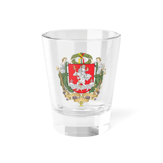 Grand Coat of arms of Vilnius (Lithuania) (Coat of Arms) Shot Glass 1.5oz 1.5oz - Go Mug Yourself