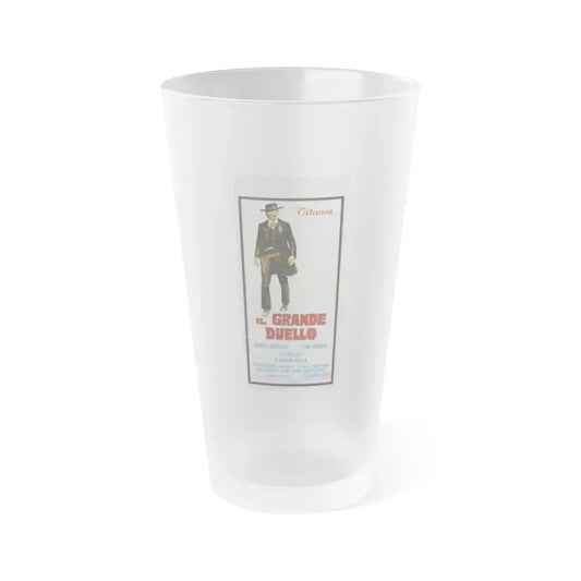 GRAND DUEL 1972 Movie Poster - Frosted Pint Glass 16oz Default Title - Go Mug Yourself