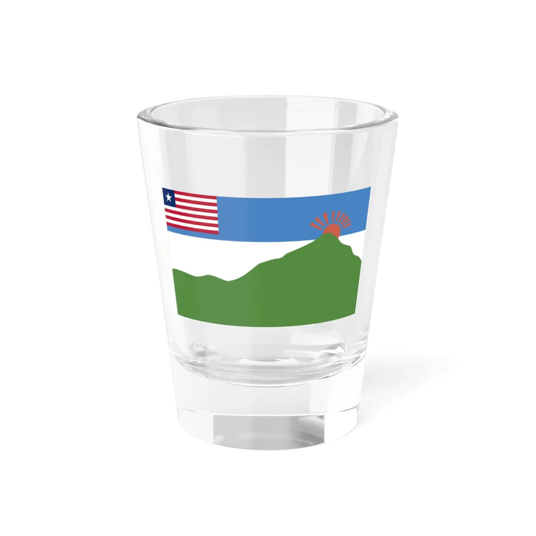 Grand Gedeh County Flag (Liberia) Shot Glass 1.5oz 1.5oz - Go Mug Yourself