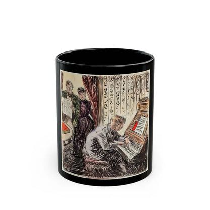 Grand March Illustration - Black Coffee Mug-11oz-Go Mug Yourself