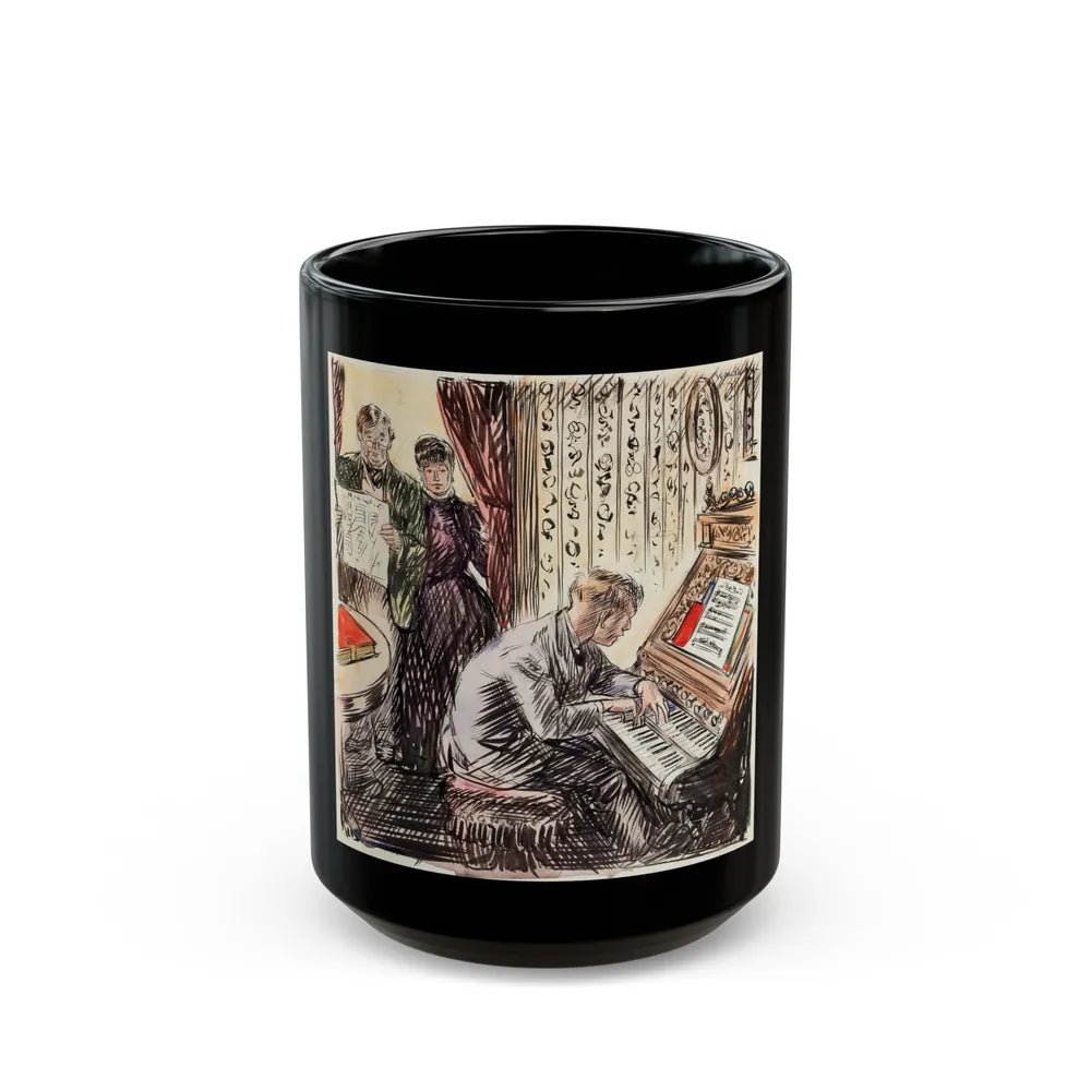 Grand March Illustration - Black Coffee Mug-15oz-Go Mug Yourself