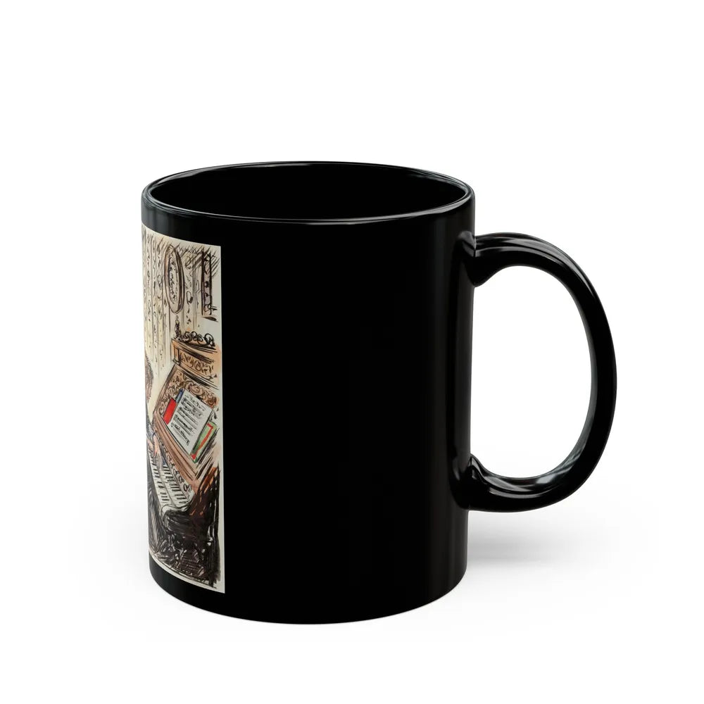 Grand March Illustration - Black Coffee Mug-Go Mug Yourself