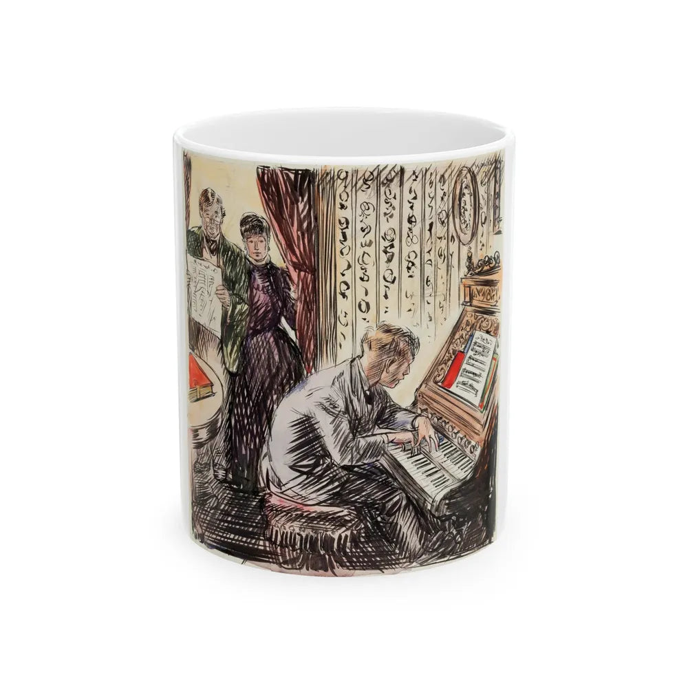 Grand March Illustration - White Coffee Mug-11oz-Go Mug Yourself