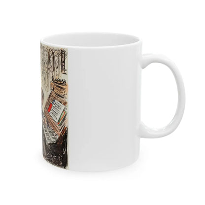 Grand March Illustration - White Coffee Mug-Go Mug Yourself