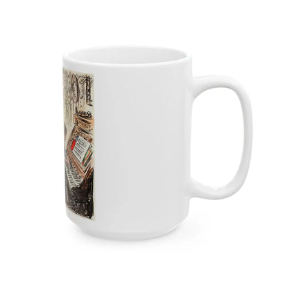 Grand March Illustration - White Coffee Mug-Go Mug Yourself