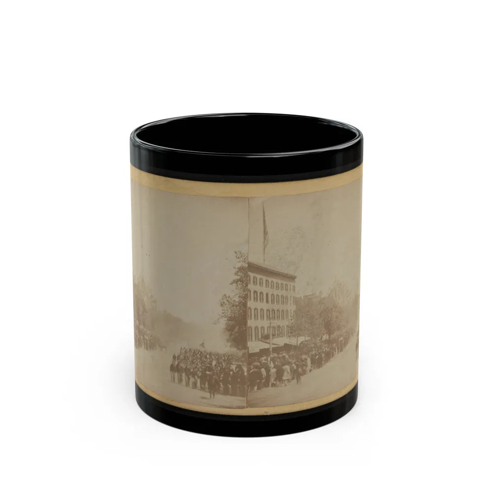 Grand Review Of The Great Veteran Armies Of Grant And Sherman At Washington, On The 23rd And 24th May, 1865 (U.S. Civil War) Black Coffee Mug-11oz-Go Mug Yourself