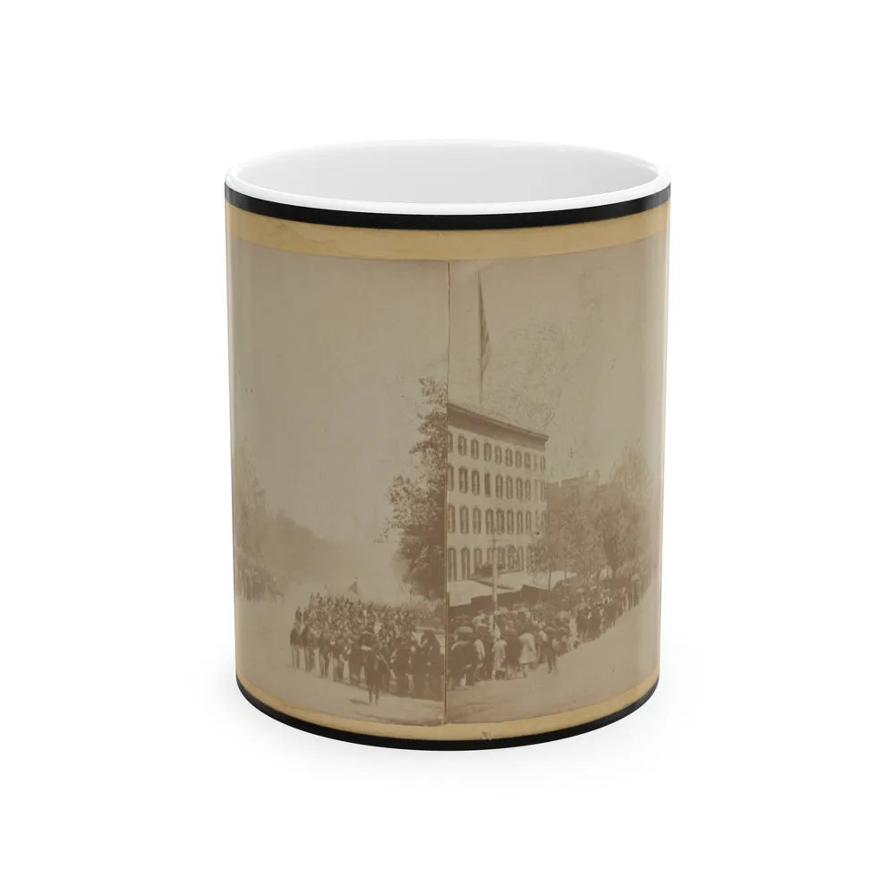 Grand Review Of The Great Veteran Armies Of Grant And Sherman At Washington, On The 23rd And 24th May, 1865 (U.S. Civil War) White Coffee Mug-11oz-Go Mug Yourself