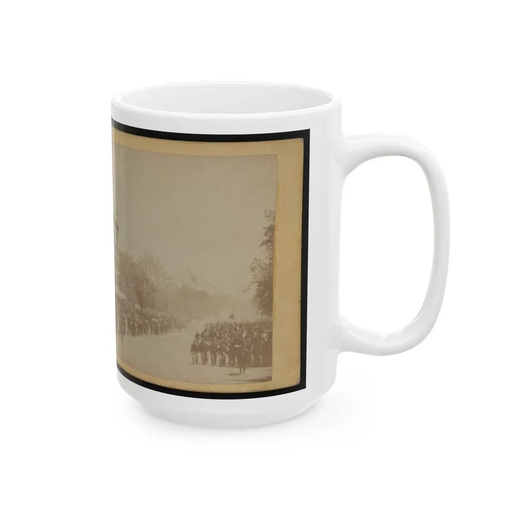 Grand Review Of The Great Veteran Armies Of Grant And Sherman At Washington, On The 23rd And 24th May, 1865 (U.S. Civil War) White Coffee Mug-Go Mug Yourself