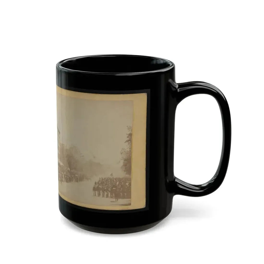 Grand Review Of The Great Veteran Armies Of Grant And Sherman At Washington, On The 23rd And 24th May, 1865 (U.S. Civil War) Black Coffee Mug - Go Mug Yourself