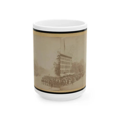 Grand Review Of The Great Veteran Armies Of Grant And Sherman At Washington, On The 23rd And 24th May, 1865 (U.S. Civil War) White Coffee Mug 15oz - Go Mug Yourself