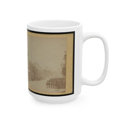 Grand Review Of The Great Veteran Armies Of Grant And Sherman At Washington, On The 23rd And 24th May, 1865 (U.S. Civil War) White Coffee Mug - Go Mug Yourself