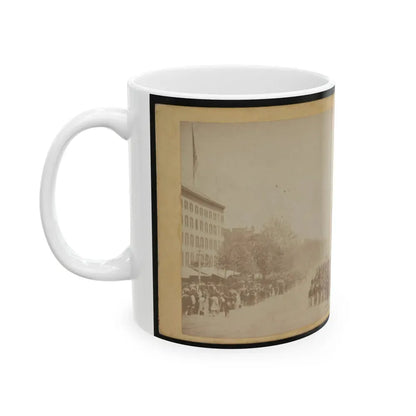 Grand Review Of The Great Veteran Armies Of Grant And Sherman At Washington, On The 23rd And 24th May, 1865 (U.S. Civil War) White Coffee Mug - Go Mug Yourself