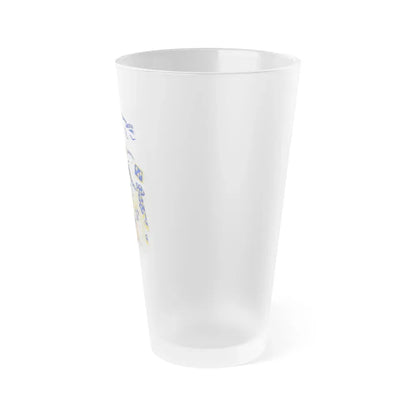 Grand Royal Coat of Arms of France - Frosted Pint Glass 16oz - Go Mug Yourself