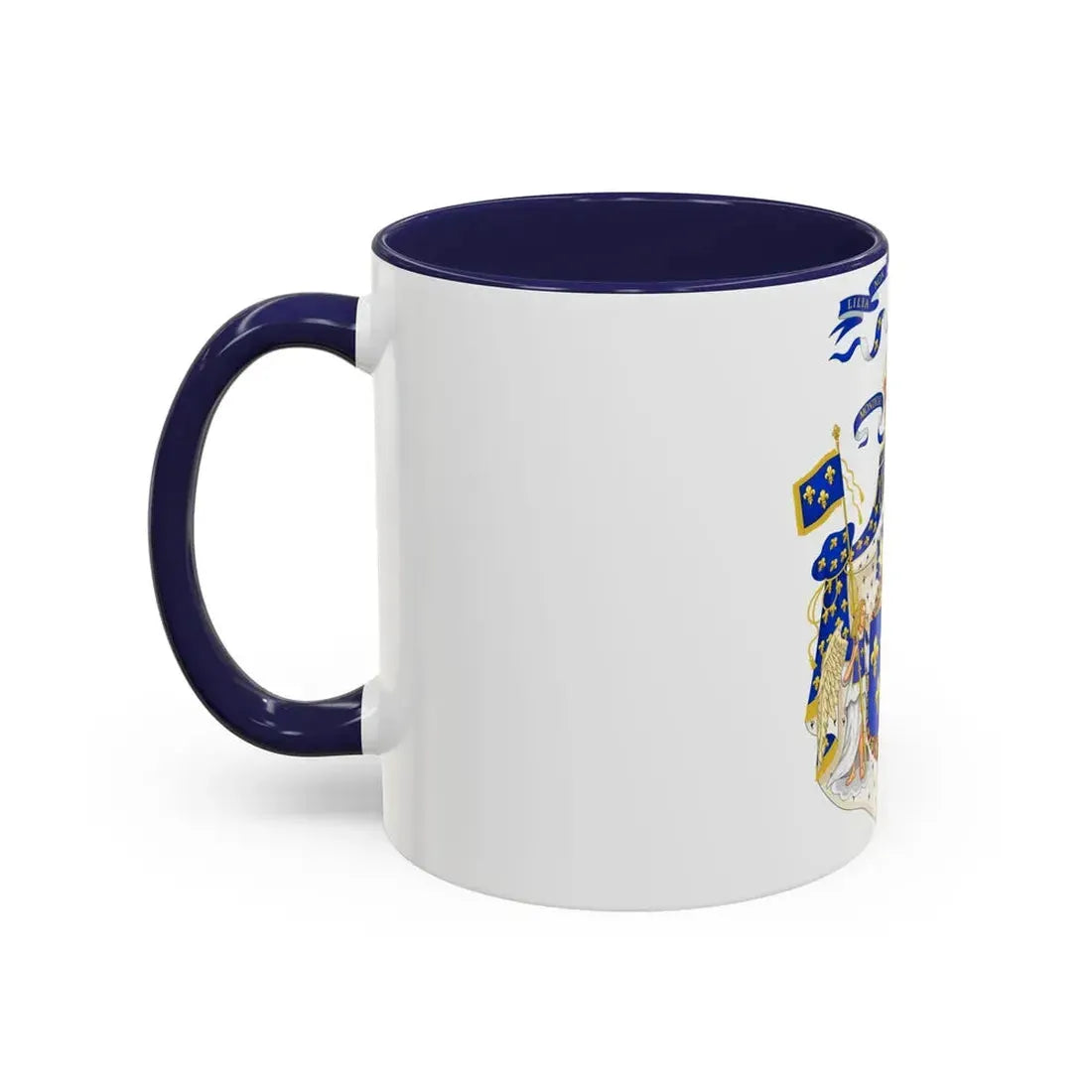 Grand Royal Coat of Arms of France & Navarre - Accent Coffee Mug - Go Mug Yourself