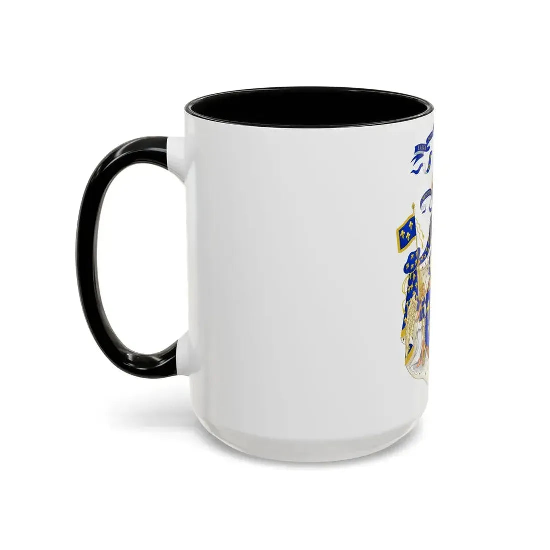 Grand Royal Coat of Arms of France & Navarre - Accent Coffee Mug - Go Mug Yourself