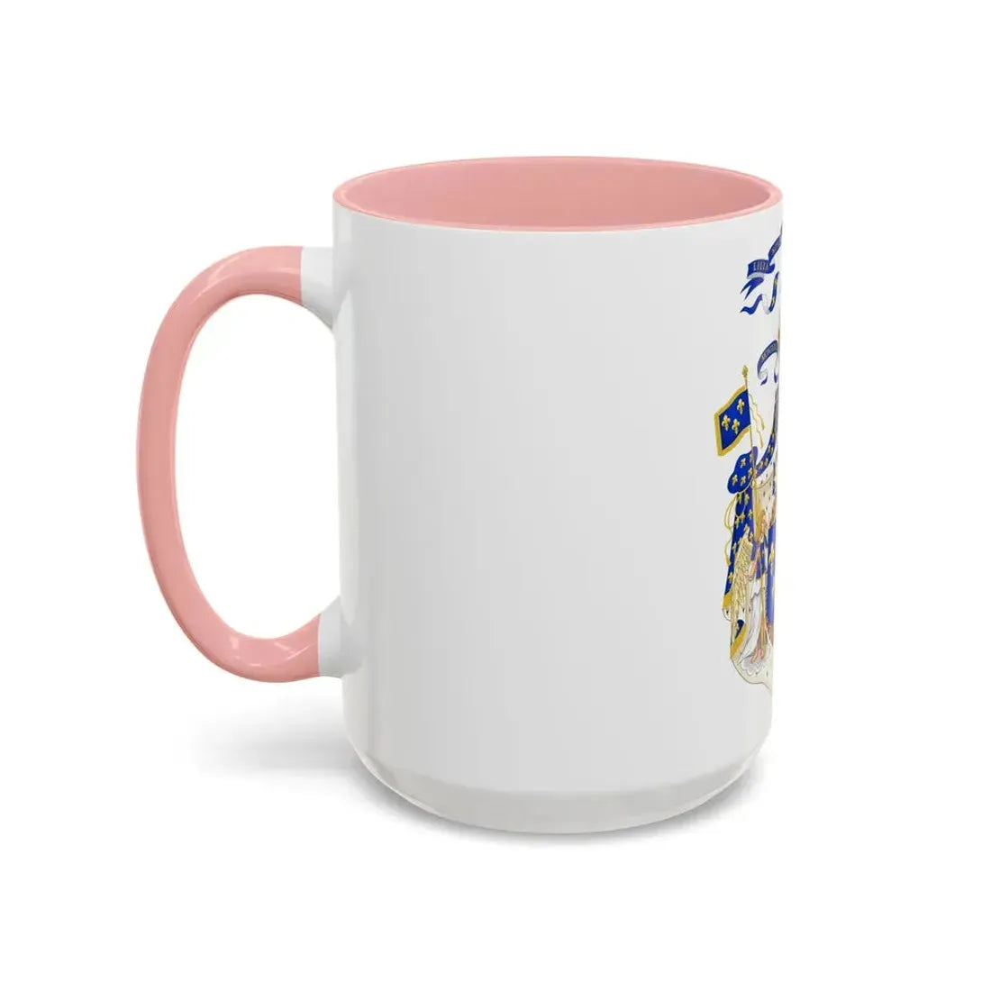 Grand Royal Coat of Arms of France & Navarre - Accent Coffee Mug - Go Mug Yourself