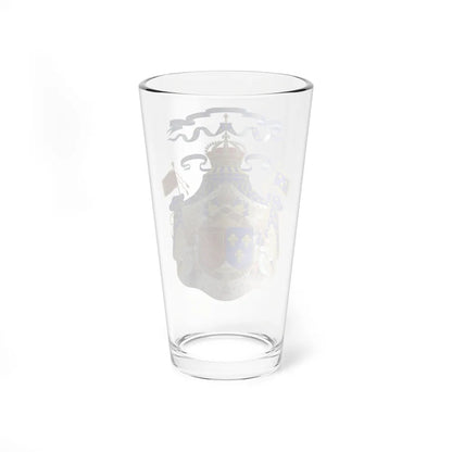 Grand Royal Coat of Arms of France & Navarre - Pint Glass 16oz-Go Mug Yourself