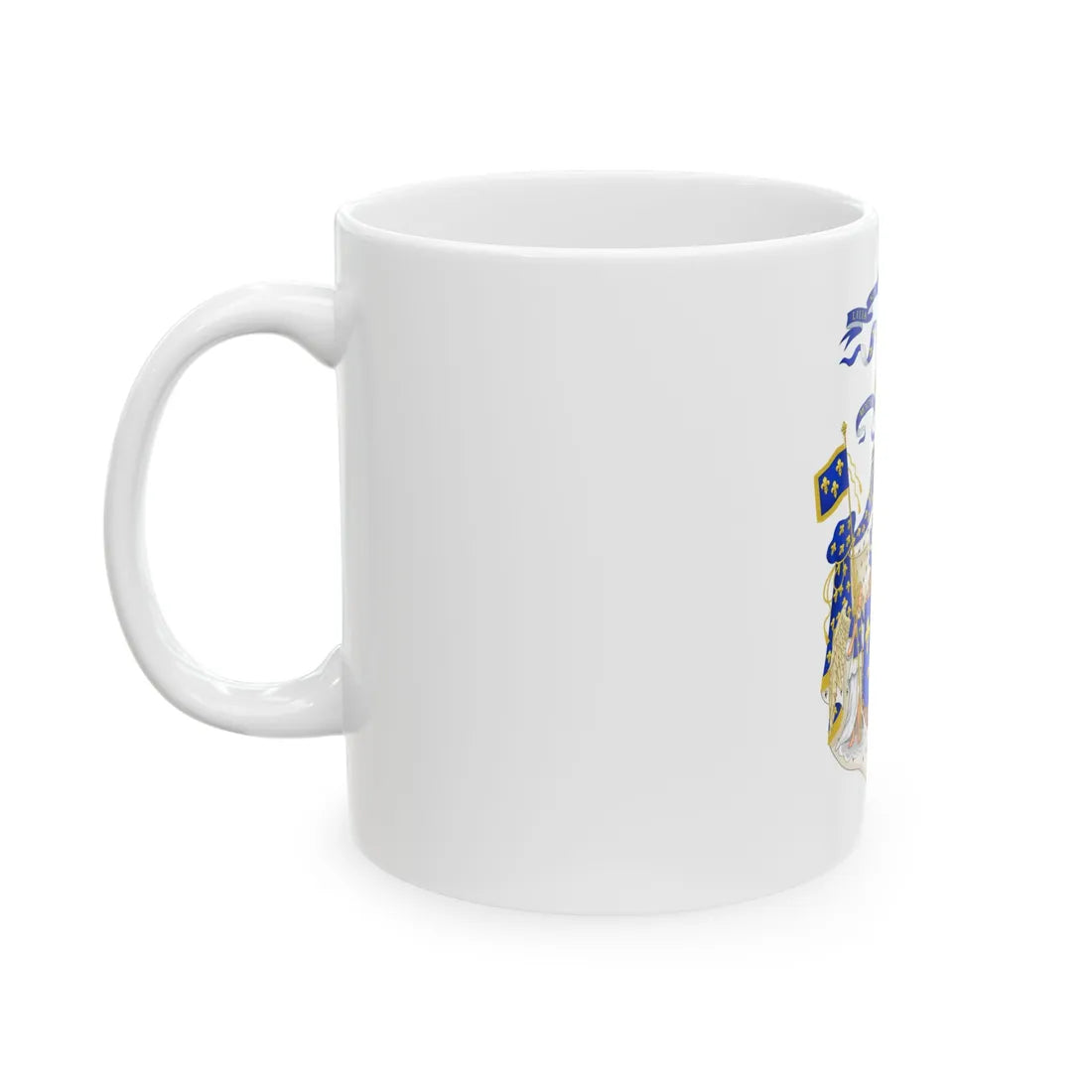 Grand Royal Coat of Arms of France & Navarre - White Coffee Mug - Go Mug Yourself