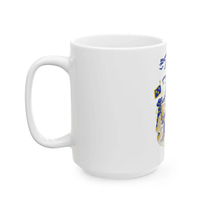 Grand Royal Coat of Arms of France & Navarre - White Coffee Mug - Go Mug Yourself