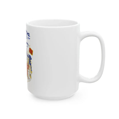 Grand Royal Coat of Arms of France & Navarre - White Coffee Mug - Go Mug Yourself
