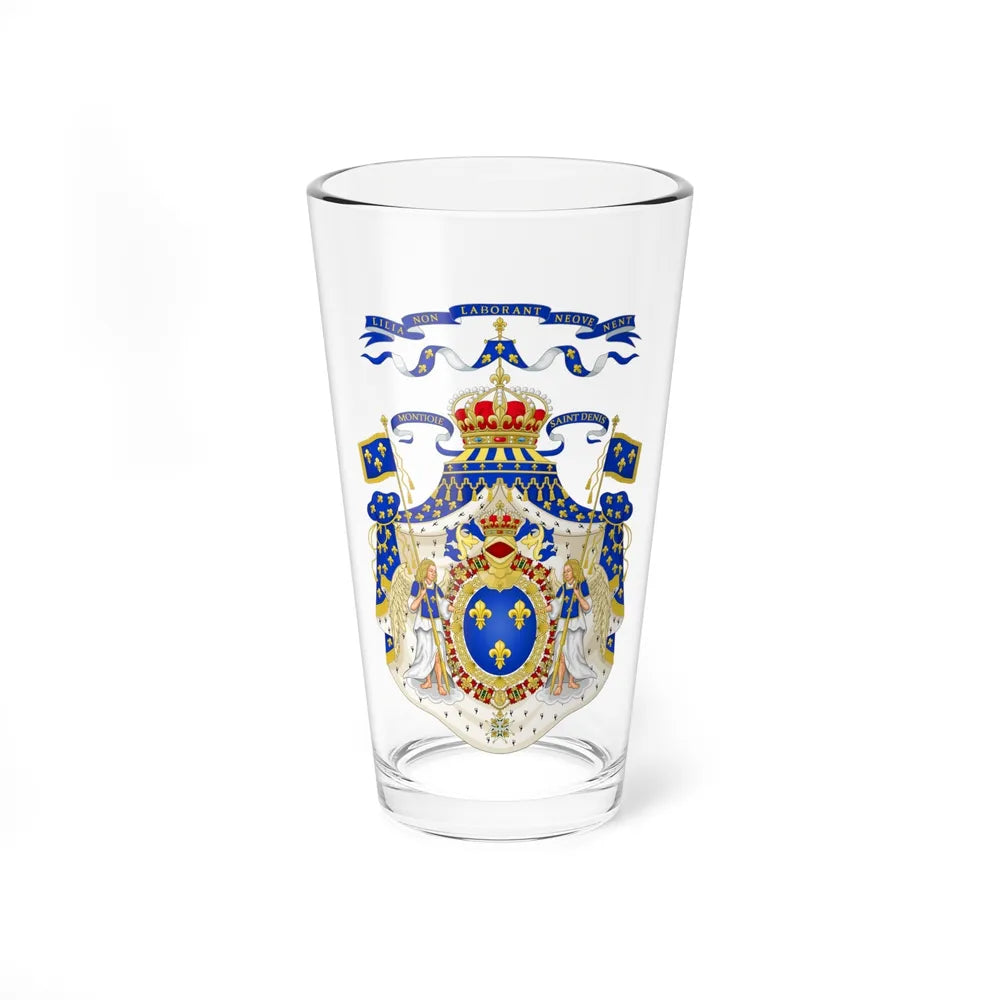 Grand Royal Coat of Arms of France - Pint Glass 16oz-16oz-Go Mug Yourself