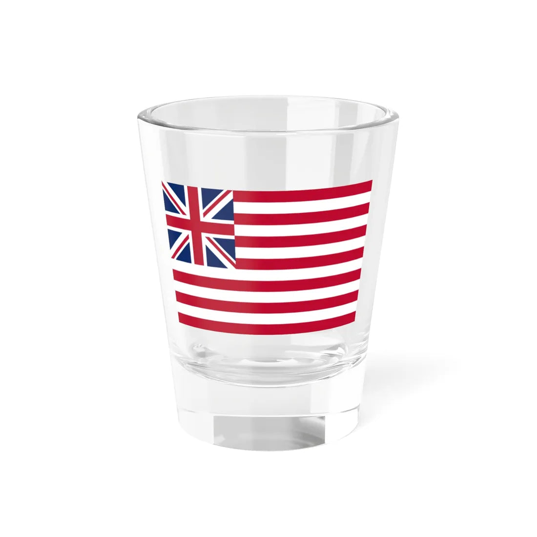 Grand Union Flag with Modern Union Jack (United States) Shot Glass 1.5oz 1.5oz - Go Mug Yourself