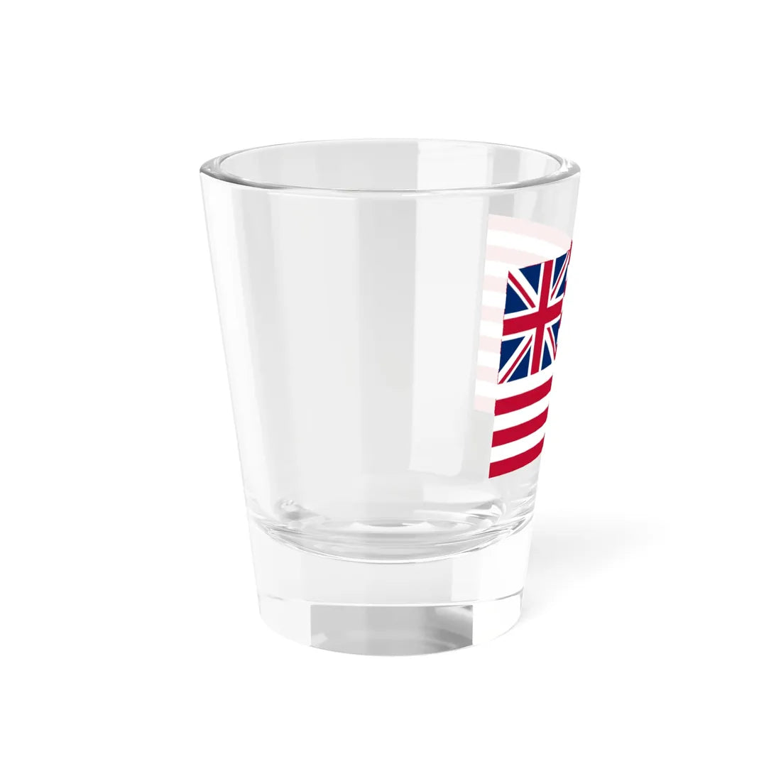 Grand Union Flag with Modern Union Jack (United States) Shot Glass 1.5oz - Go Mug Yourself