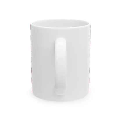 Grand Union Flag with Modern Union Jack (United States) White Coffee Mug - Go Mug Yourself