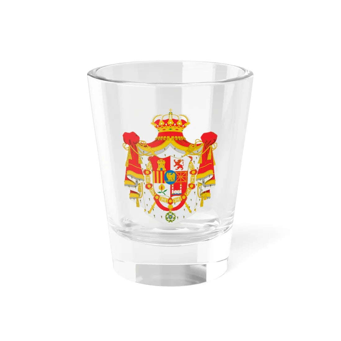 Grandes armas de José I Bonaparte (Spain) (Coat of Arms) Shot Glass 1.5oz 1.5oz - Go Mug Yourself