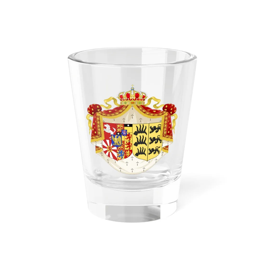 Grandes Armes Catherine de Wurtemberg2 (Germany) (Coat of Arms) Shot Glass 1.5oz 1.5oz - Go Mug Yourself
