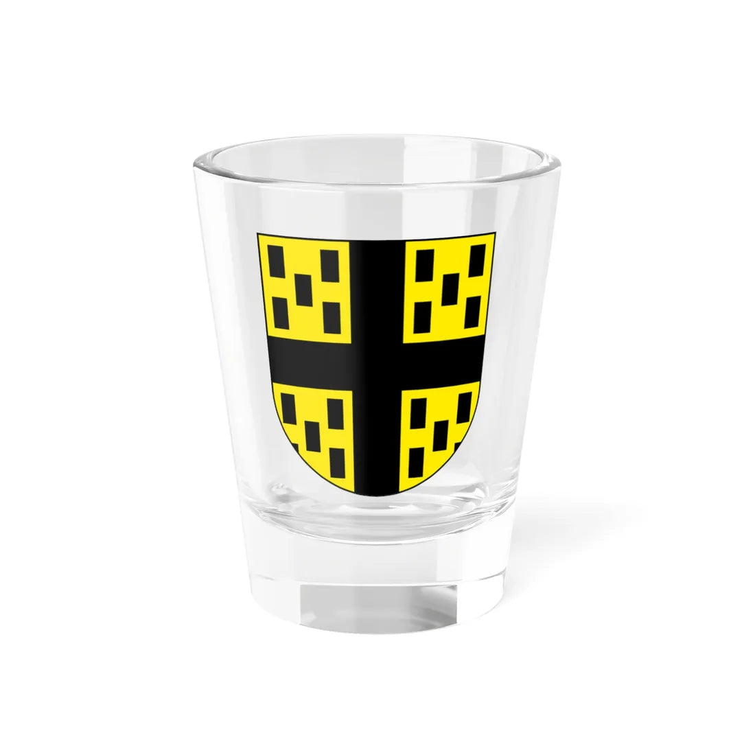Grandfontaine-blazon (Switzerland) (Coat of Arms) Shot Glass 1.5oz 1.5oz - Go Mug Yourself