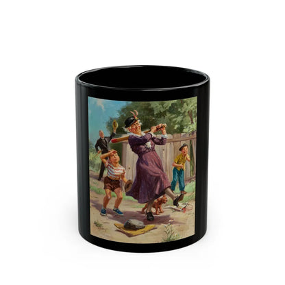 Grandma Hits a Home Run - Black Coffee Mug-11oz-Go Mug Yourself